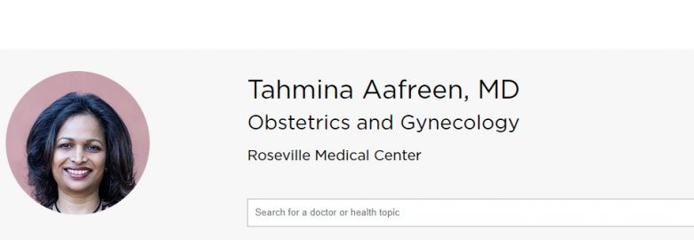 Dr Tahmina Aafreen